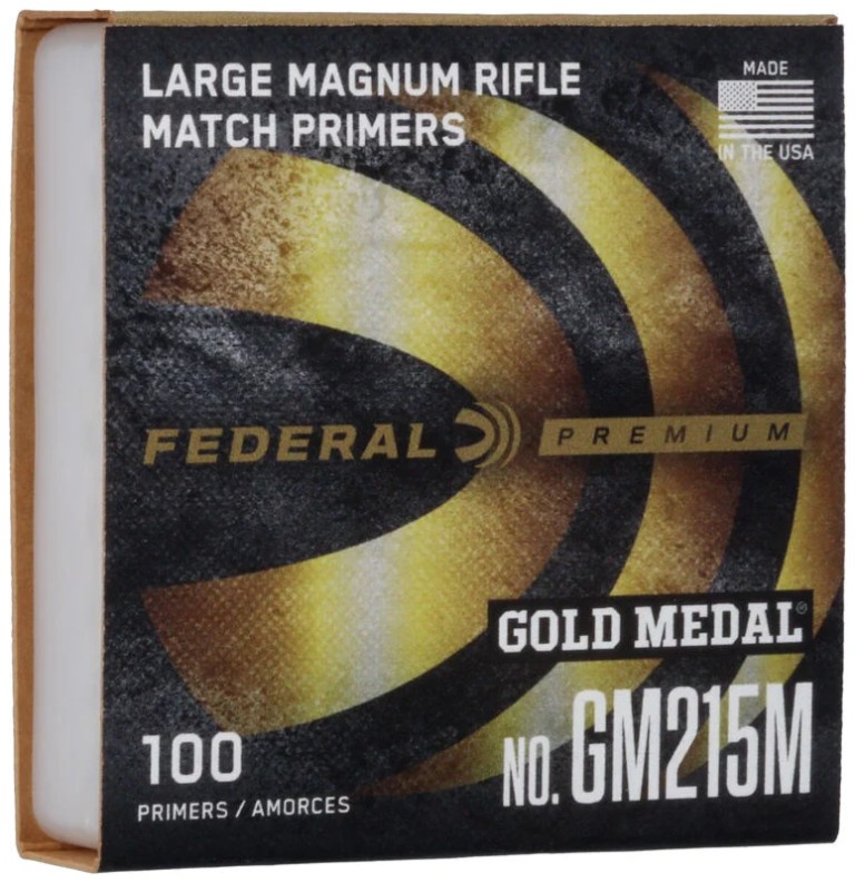 Buy-Cheap-Federal-GM215M-Match-Large-Rifle-Magnum-Primers-For-Sale-In-Stock-Now-Online Federal Premium Gold Medal Large Rifle Magnum Match Primers #215M - Image 1